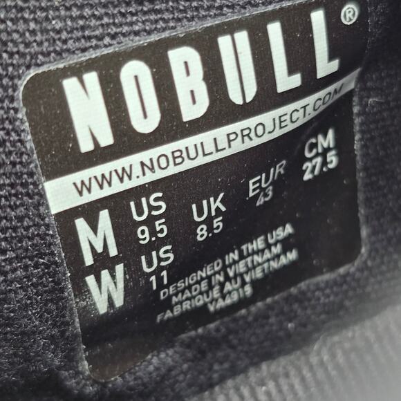 Nobull Rec Trainer Shoes Mens 9.5 Black Gym Crossfit Athletic Workout Sneakers main image 6